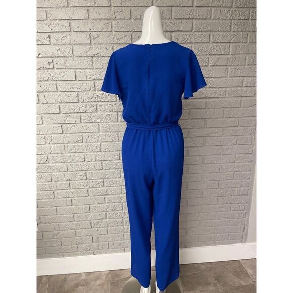 Enfocus Studio Flutter Sleeve Jumpsuit Size 4 - Picture 2 of 6